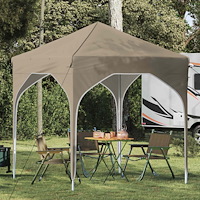 vidaXL Pop-up Partytält 194 x 194 x 245 cm Gräddvit