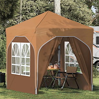vidaXL Pop-up Partytält 192 x 192 x 245 cm Beige