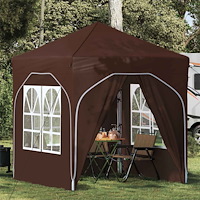vidaXL Pop-up Partytält 192 x 192 x 245 cm Brun