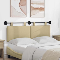 vidaXL Hängande sänggavel Kordread tyg