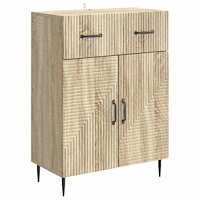 vidaXL Sideboard Sonoma-ek 66 x 34,5 x 89,5 cm Konstruerat trä