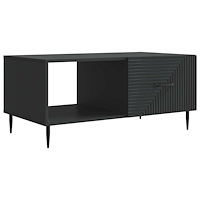 vidaXL Kaffeebord Svart 90 x 50 x 40 cm Konstruerat trä
