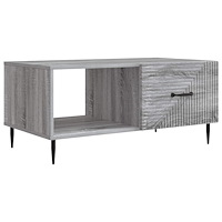 vidaXL Kaffeebord Grå sonoma-ek 90 x 50 x 40 cm Konstruerat trä