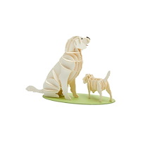 GO ON MAKE ME Golden Retriever Dog Card Puzzle