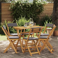 vidaXL Utemöbler Bistro Stolar 6 pcs Mörkgrå 40 x 53 x 80 cm