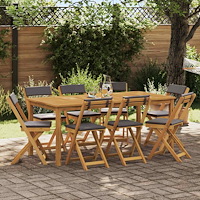 vidaXL Utemöbler Bistro Stolar 8 pcs Mörkgrå 40 x 53 x 80 cm