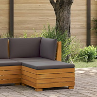 vidaXL Trädgårdspall Massivt Akaciaträ Brun