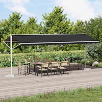 vidaXL Fristående markis Antracit 6 x 3 m Polyester