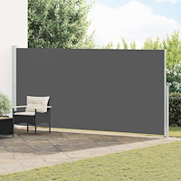 vidaXL Utfällbar sidomarkis Antracit 600 x 180 cm Polyester