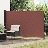 vidaXL Utfällbar sidomarkis Brun 300 x 170 cm Polyester