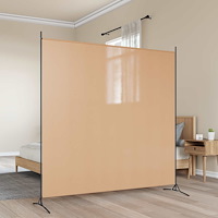 vidaXL Singelpanel rumsavdelare Beige 175 x 180 cm Tyg