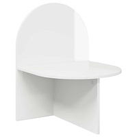 vidaXL Sängbord Vit högglans 48 x 49 x 65 cm Konstruerat trä