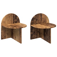 vidaXL Sängbord 2 pcs Gammalt trä 40 x 35,5 x 45,5 cm Konstruerat trä