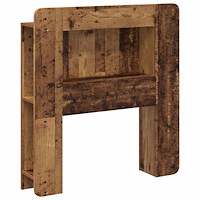 vidaXL Sänggavelsskåp med lagring Gammalt trä Konstruerat trä