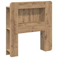 vidaXL Sänggavelsskåp med lagring Artisan-ek Konstruerat trä