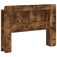 vidaXL Sänggavelsskåp med lagring Rökt ek Konstruerat trä