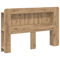 vidaXL Sänggavelsskåp med lagring Artisan-ek Konstruerat trä