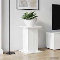 vidaXL Växtställ 2 pcs Vit högglans 30,5 x 30 x 43 cm Konstruerat trä