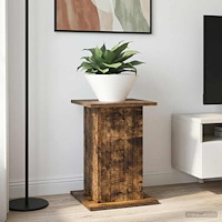 vidaXL Växtställ Rökt ek 30,5 x 30 x 43 cm Konstruerat trä