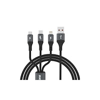 Dudao Dudao USB-kabel USB-A till USB-C + microUSB + Lightning 1,2...