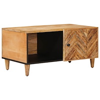 vidaXL Kaffeebord Brun 80 x 50 x 40 cm Massivt mangoträ