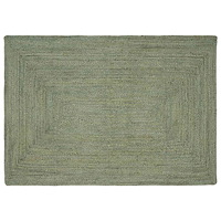 vidaXL Områdesmattor Rektangulär Olivgrön 120 x 170 cm Jute