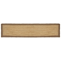 vidaXL Områdesmattor Grå 60 x 250 cm Jute