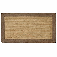 vidaXL Områdesmattor Grå 100 x 200 cm Jute