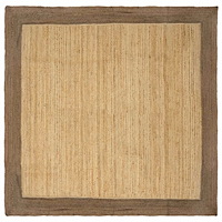 vidaXL Områdesmattor Grå 200 x 200 cm Jute