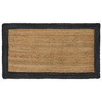 vidaXL Områdesmattor Mörkgrå 60 x 110 cm Jute