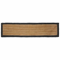 vidaXL Områdesmattor Mörkgrå 60 x 300 cm Jute