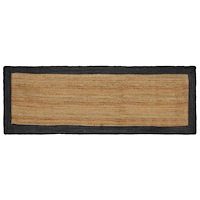vidaXL Områdesmattor Mörkgrå 80 x 200 cm Jute