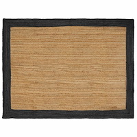vidaXL Områdesmattor Mörkgrå 160 x 230 cm Jute