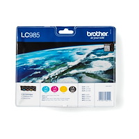 Brother Brother LC985VALBP - 4-pack - svart, gul, cyan, magenta - original - bläckpatron