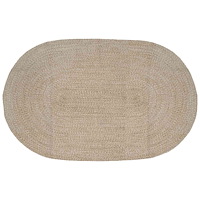 vidaXL Områdesmattor Vit 205 x 305 cm Jute