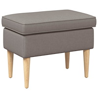 vidaXL Fotpall Taupe 55 x 35 x 41 cm Polyester