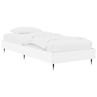 vidaXL Sängram Vit 80 x 200 cm Konstruerat trä