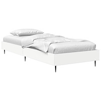vidaXL Sängram Vit 80 x 200 cm Konstruerat trä