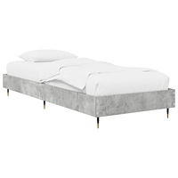 vidaXL Sängram Betonggrå 80 x 200 cm Konstruerat trä