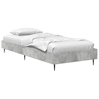 vidaXL Sängram Betonggrå 80 x 200 cm Konstruerat trä