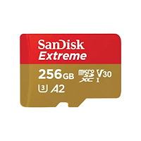 SANDISK SanDisk Extreme - flash-minneskort - 256 GB - mikroSDXC UHS-I