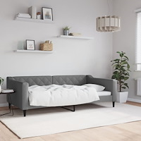 vidaXL Dagbädd mörkgrå 100x190 cm tyg