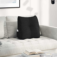 vidaXL Ryggkudde Svart 45 x 24 x 50 cm tyg