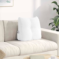vidaXL Ryggkudde Vit 45 x 24 x 50 cm tyg