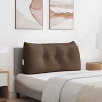 vidaXL Ryggkudde Brun 100 x 24 x 50 cm tyg
