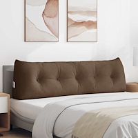 vidaXL Ryggkudde Brun 160 x 24 x 50 cm tyg