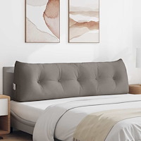 vidaXL Ryggkudde Taupe 160 x 24 x 50 cm tyg