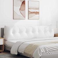 vidaXL Ryggkudde Vit 200 x 24 x 50 cm tyg