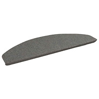 vidaXL Självhäftande trappmattor 15 pcs Grå 80 x 28 x 3,5 cm