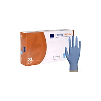 Abena Abena HospiCare - handskar - storlek: 9-10 - extra large - nitrilgummi - blå (paket om 100)